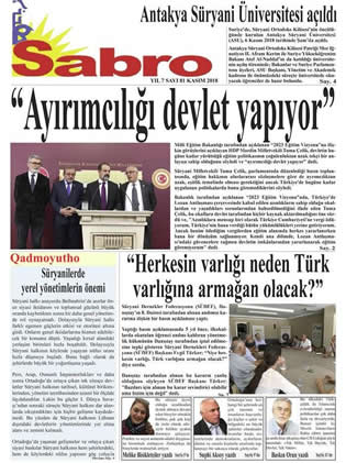 Süryanilerin Çkartt Sabro Gazetesi