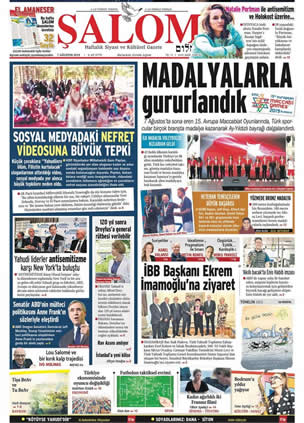Türkiye'de yaayan Yahudilerin Çkartt alom Gazetesi